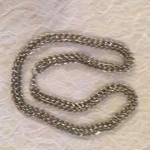 NWOT 27” Stainless chunky double chain link